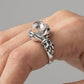 Gothic Crystal Ball Hand Ring