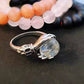Gothic Crystal Ball Hand Ring