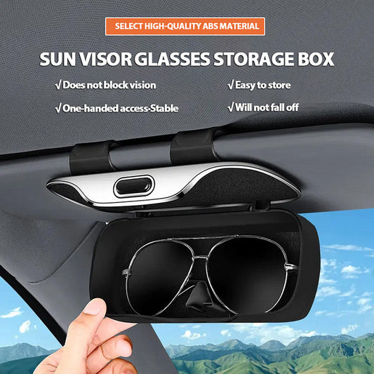 📢📢50% OFF !! ⏰Car All-Inclusive Sun Visor Glasses Storage Box