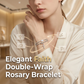 📢📢BUY 1 GET 1 FREE !! ⏰Double-Wrap Rosary Beaded Bracelet