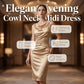 📢📢40% OFF !! ⏰Women's Sleeveless Cowl Neck Midi Dress