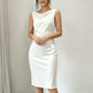 📢📢40% OFF !! ⏰Women's Sleeveless Cowl Neck Midi Dress