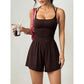 📢📢50% OFF !! ⏰Women's Casual Spaghetti Strap Short Jumpsuit
