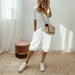 📢📢50% OFF !! ⏰Women's Casual Cotton Linen Capris