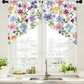 📢📢50% OFF !! ⏰Botanical Print Rod Pocket Window Curtains