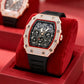 📢📢50% OFF !! ⏰⌚Men's Luxury barrel-shaped watch Rhinestone Embellished Watch