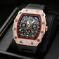 📢📢50% OFF !! ⏰⌚Men's Luxury barrel-shaped watch Rhinestone Embellished Watch