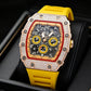 📢📢50% OFF !! ⏰⌚Men's Luxury barrel-shaped watch Rhinestone Embellished Watch