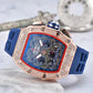 📢📢50% OFF !! ⏰⌚Men's Luxury barrel-shaped watch Rhinestone Embellished Watch