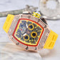 📢📢50% OFF !! ⏰⌚Men's Luxury barrel-shaped watch Rhinestone Embellished Watch