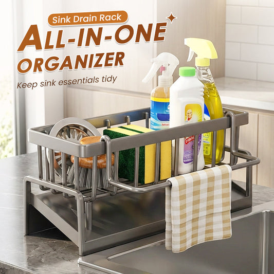 📢📢50% OFF !! ⏰Multifunctional Sink Drain Rack for Kitchen Organization