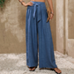 📢📢50% OFF !! ⏰Women's High-Waisted Tie-Front Wide-Leg Pants