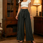 📢📢50% OFF !! ⏰Women's High-Waisted Tie-Front Wide-Leg Pants