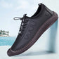 📢📢50% OFF !! ⏰Slip-on Soft Leather Hollow Hiking Shoes