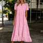 📢📢40% OFF !! ⏰Women's Elegant V-Neck Short Sleeve Dress