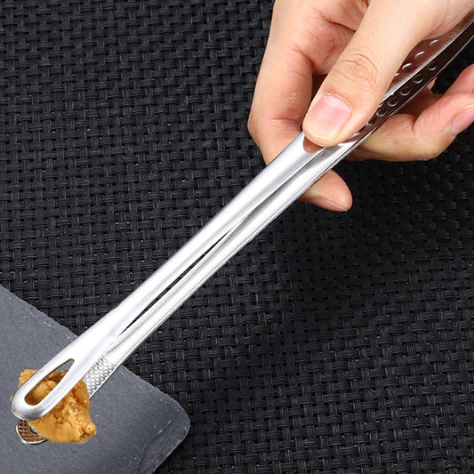 📢📢50% OFF !! ⏰28cm Super Long Stainless Steel Grill Tongs