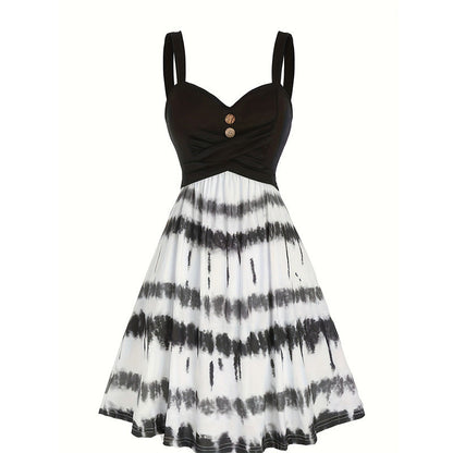 📢📢50% OFF !! ⏰Women's Tie-Dye A-Line Cami Dress