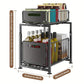 📢📢40% OFF !! ⏰Double-Tier Pull-Out Shelf Cabinet Organiser – 5 Height Adjustments, 2 Pull-Out Tiers, Carbon Steel & Large Capacity – No Assembly Required ✨