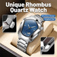 📢📢50% OFF !! ⏰Men's Rhombus-Shaped Quartz Watch