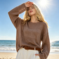 📢📢50% OFF !! ⏰Women's Sheer Open-Knit Sun-Protective Pullover Top