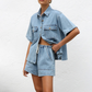Casual Shirt & Shorts 2-Piece Set