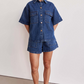 Casual Shirt & Shorts 2-Piece Set