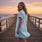 📢📢50% OFF !! ⏰Casual Short Sleeve Button Pocket Dress