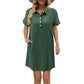 📢📢50% OFF !! ⏰Casual Short Sleeve Button Pocket Dress