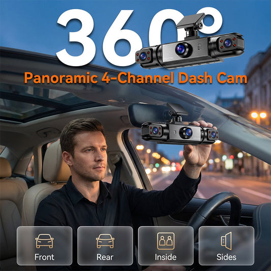 📢📢50% OFF !! ⏰360° Dash Cam with 1080P HD Recording