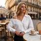 📢📢50% OFF !! ⏰Women's Casual Off-Shoulder Button-Down Shirt