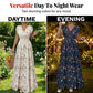 📢📢50% OFF !! ⏰Women's Floral V-Neck Smocked Waist Maxi Dress