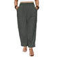 📢📢50% OFF !! ⏰Women's Relaxed Fit Cuffed Ankle Pants