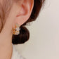 📢📢50% OFF !! ⏰Sparkling Elegant Floral Cluster Hoop Earrings