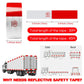 📢📢50% OFF !! ⏰Red And White Reflective Stickers