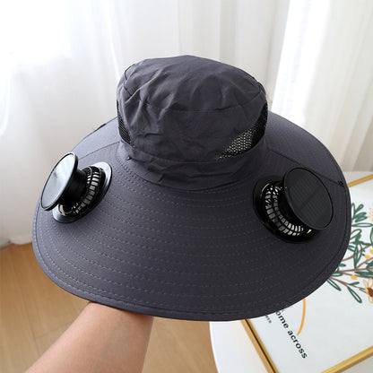 📢📢35% OFF !! ⏰Ultralight Solar Fan Sun Hat