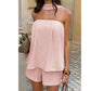 📢📢35% OFF !! ⏰Chic Tube Top & Shorts Set