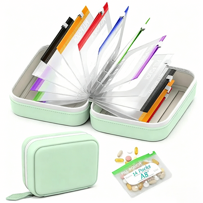 📢📢50% OFF !! ⏰A8 Waterproof Pill Organizer Set