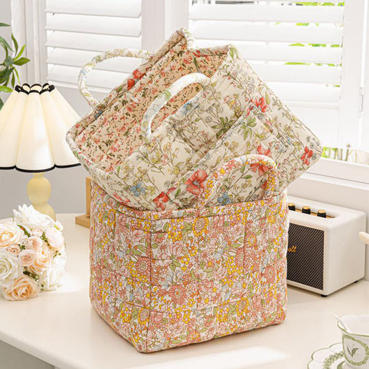 📢📢50% OFF !! ⏰Portable Floral Fabric Storage Basket
