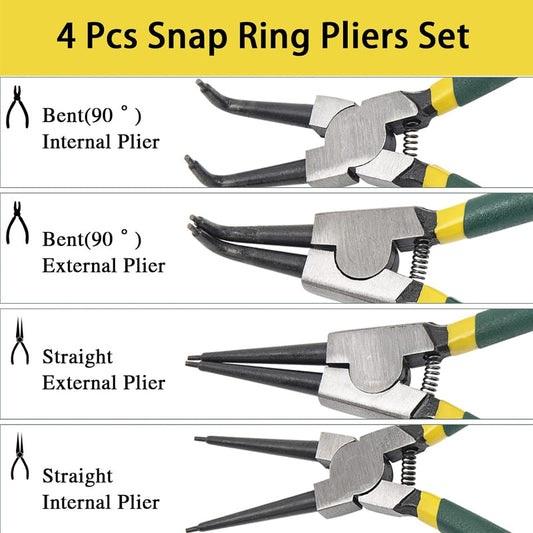 📢📢50% OFF !! ⏰4PCS Snap Ring Pliers Set for Car Repair