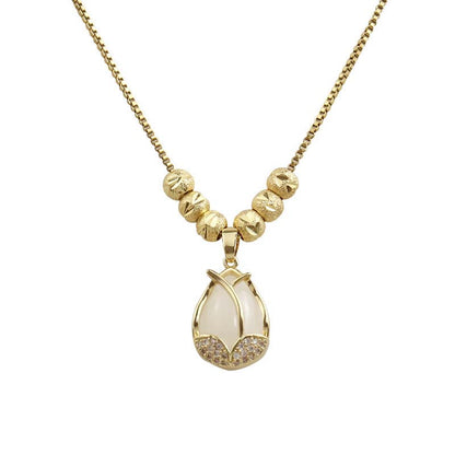 📢📢50% OFF !! ⏰Elegant Tulip Pendant Necklace