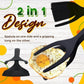 📢📢50% OFF !! ⏰2-in-1 Kitchen Spatula Tongs – Food Grade Silicone Tips, Non-Stick, Heat Resistant, Long Handle ✨
