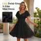 📢📢50% OFF !! ⏰Puff Sleeve Backless Bow Tie Dress