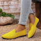 📢📢50% OFF !! ⏰Women's Pointed Toe Knitted Flat Shoes Slip-On Loafers