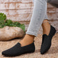 📢📢50% OFF !! ⏰Women's Pointed Toe Knitted Flat Shoes Slip-On Loafers