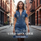 📢📢40% OFF !! ⏰Women's V-Neck Cold-Shoulder Denim Dress