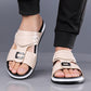 📢📢40% OFF !! ⏰Men's Faux Leather Slip-On Sandals