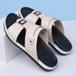 📢📢40% OFF !! ⏰Men's Faux Leather Slip-On Sandals