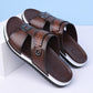 📢📢40% OFF !! ⏰Men's Faux Leather Slip-On Sandals
