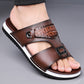📢📢40% OFF !! ⏰Men's Faux Leather Slip-On Sandals