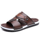 📢📢40% OFF !! ⏰Men's Faux Leather Slip-On Sandals